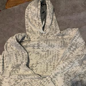 White and grey sweatshirt